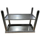 Stainless Steel Table with Shelf & Adjustable Pads