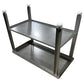Stainless Steel Table with Shelf & Adjustable Acetal Pads