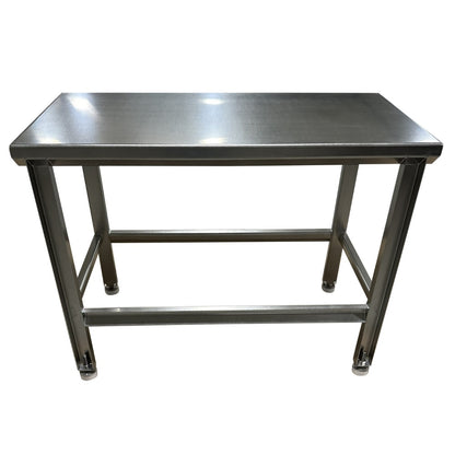 Stainless Steel Table with Adjustable Acetal Pads