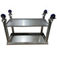 Stainless Steel Table with Shelf & Casters