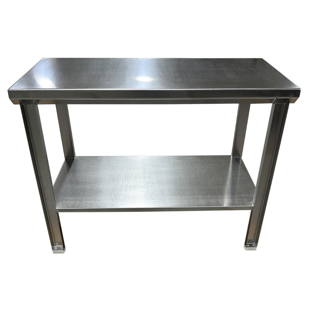 Stainless Steel Table with Shelf & Acetal Pads