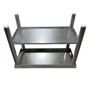 Stainless Steel Table with Shelf & Acetal Pads