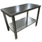 Stainless Steel Table with Shelf & Acetal Pads