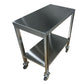 Stainless Steel Instrument Table with Shelf and Casters