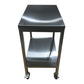 Stainless Steel Instrument Table with Shelf and Casters