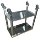 Stainless Steel Instrument Table with Shelf and Casters