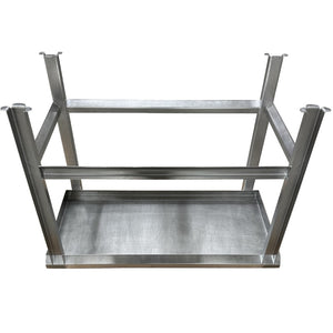 Stainless Steel Table with Paw Print Footing