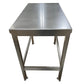 Stainless Steel Table with Paw Print Footing