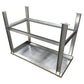 Stainless Steel Table with Paw Print Footing