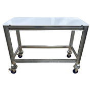 Stainless Steel Table with Removable Top & Casters