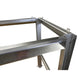 Stainless Steel Table with Removable Top & Paw Print Footing