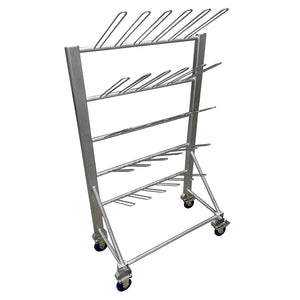Stainless Steel Mobile Boot Rack