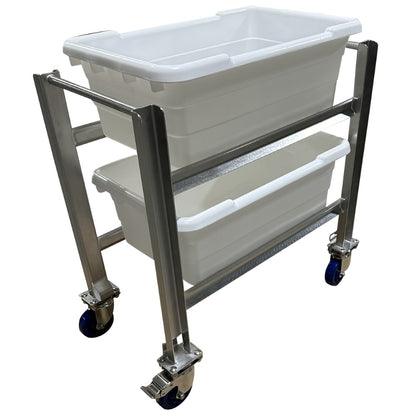 Stainless Steel 2-Lug/Tote Cart