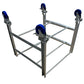 Stainless Steel Side-by-Side 4-Lug/Tote Cart