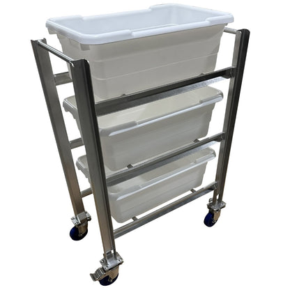 Stainless Steel 3-Lug/Tote Cart