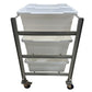 Stainless Steel Side-by-Side 6-Lug/Tote Cart