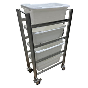 Stainless Steel 4-Lug/Tote Cart