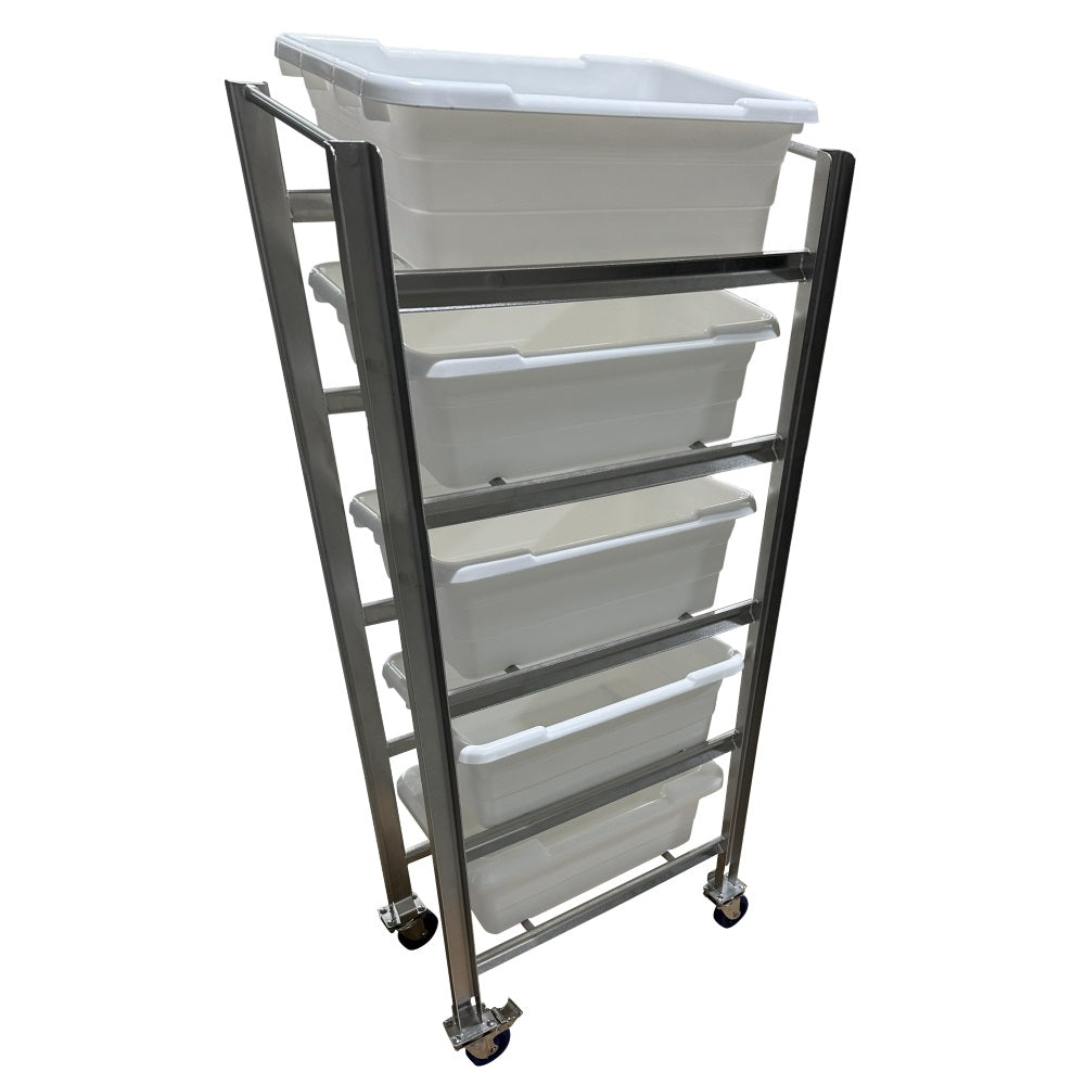 Stainless Steel 5-Lug/Tote Cart