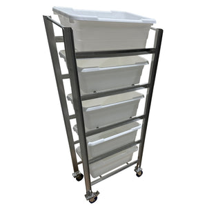 Stainless Steel 5-Lug/Tote Cart