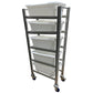 Stainless Steel 5-Lug/Tote Cart