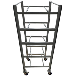 Stainless Steel Side-by-Side 10-Lug/Tote Cart